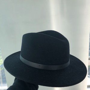 Brixton Wool Fedora Hat (Black, S)